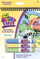 Crayola Dinosaur Color & Erase Reusable Activity Pad and Markers