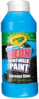 Crayola Washable Neon Sidewalk Paint - Extreme Blue - 8 Ounce Perspective: Main