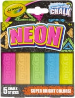 Crayola Special FX Neon Sidewalk Chalk-5/Pkg