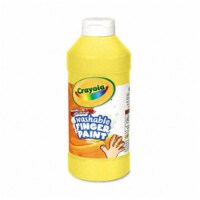 Crayola Washable Fingerpaint, Yellow, 16 Oz Bottle 551316034