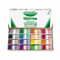 Crayola Marker,Broadln,256/Bx,Ast 588201