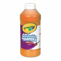Crayola Artista Ii Washable Tempera Paint, Orange, 16 Oz Bottle 543115036
