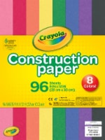 Pacon Light-Weight Construction Paper, 96 Sheets, 9 x 12 , Assorted Colors,  1 - Kroger