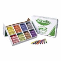 Crayola Jumbo Classpack Crayons, 25 Each of 8 Colors, 200/Set 528389