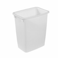 Rubbermaid Commercial Products Rubbermaid 13.25 Gallon Rectangular  Spring-Top Lid Wastebasket Trash Can, White & Reviews