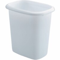 Rubbermaid 6 Quart Bedroom, Bathroom, and Office Wastebasket Trash Can, White