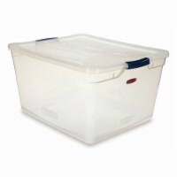 Rubbermaid Clever Store Basic Latch - Clear - 71 Quart Perspective: Main