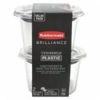 Rubbermaid® Brilliance™ Stainshield Plastic Containers - 2 Pack