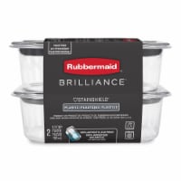 Rubbermaid Brilliance 1.3 C. Clear Rectangle Food Storage