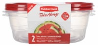 Rubbermaid® TakeAlongs® Square BPA-Free Plastic Snap Seal Food Storage Container - 2 pack Perspective: Main