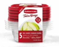 Rubbermaid® Take Alongs 5 Pack Square Containers & Lids Perspective: Main