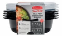 Rubbermaid® Take Alongs® Meal Prep Food Storage Containers - Black Perspective: Main