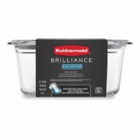 Rubbermaid® Brilliance Glass Rectangular Food Storage Container - Clear