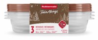Rubbermaid® Take-Along® Holiday Rectangle Containers & Lids Perspective: Main