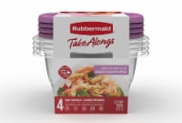 Rubbermaid® TakeAlongs® Deep Square Orchid Food Storage Containers Perspective: Main