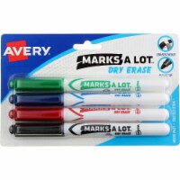 Marks-A-Lot Dry Erase Marker Assorted Colors 24459 Pen-Style Bullet Tip