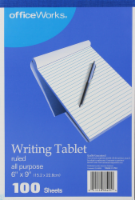 Office Works® Ruled All Purpose Writing Tablet - 100 Sheets Perspective: Main