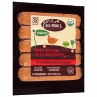 Bilinski's® Organic Spicy Italian with Red Pepper Chicken Sausages