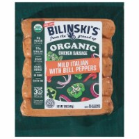 Bilinski's® Organic Mild Italian with Bell Peppers Chicken Sausage Links Perspective: Main
