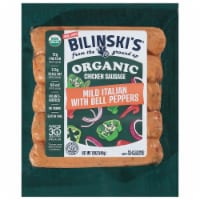 Bilinski's® Organic Mild Italian with Bell Peppers Chicken Sausage Links