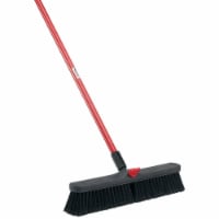 Libman® High Power Smooth Sweep Push Broom - Red / Black Perspective: Main