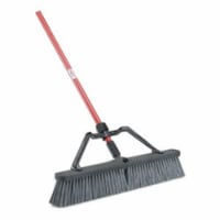 Libman 00825 24 in. Rough Surface Heavy Duty Push Broom - Red