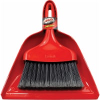 Libman 7 In. Poly Whisk Broom with Dust Pan, Black Bristles 906