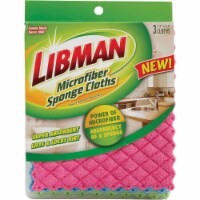 Libman 10 In. x 7 In. Microfiber Sponge Cloth (3-Count) 2103 Perspective: Main