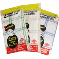 Angus Waffle Weave 2pk Dish Cloths assorted 12in x 13in