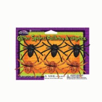 Fun World Glitter Spiders - Black/Orange Perspective: Main