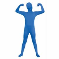 Costumes for all Occasions FW131262BUM Skin Suit Blue Chld 8-10