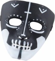 Fun World Voodoo Skull Mask - Black/White Perspective: Main