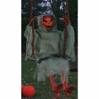 Holiday Home Swinging Pumpkin Reaper - Orange/Gray Perspective: Main