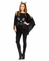 Fun World Adult Cat Print Poncho Perspective: Main