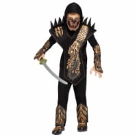 Morris Costumes FW119062GSM Child Skull Dragon Ninja, Gold - Small