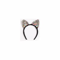 Fun World Jeweled Cat Ear Headband Halloween Costume Accessory Perspective: Main