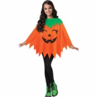 Fun World Youth Pumpkin Poncho Perspective: Main