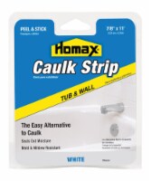 Homax White Silicone Caulk Strips 7/8 in. x 11 ft. - Total Qty: 1