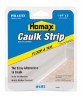 Homax White Silicone Caulk Strips 1-1/4 in. x 5' - Total Qty: 1