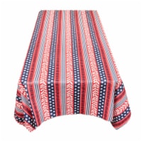 Carnation Home Fashions DFLN-70-AM 52 x 52 in. Americana Vinyl Flannel Backed Tablecloth in R