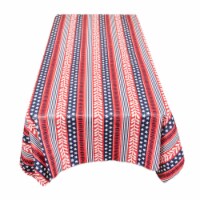 Carnation Home Fashions DFLN-90-AM 52 x 70 in. Americana Vinyl Flannel Backed Tablecloth in R