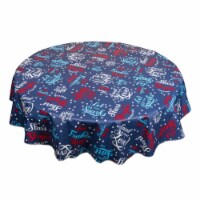 Carnation Home Fashions DFLN-6RD-US 52 x 90 in. USA Vinyl Flannel Backed Tablecloth in Red, W