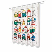 Bottoms  Up Fabric Shower Curtain - Size 70  X 72