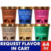 Blue Bell® Gold Rim Assorted Flavors Ice Cream Pint Perspective: Main