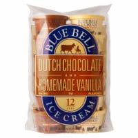 Blue Bell® Dutch Chocolate and Homemade Vanilla Ice Cream Cups
