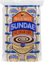 Blue Bell® Sundae Ice Cream Cups Perspective: Main