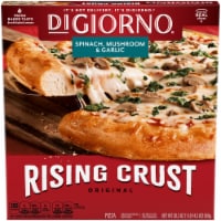 DIGIORNO Spinach Mushroom & Garlic Frozen Pizza on a Rising Crust Perspective: Main