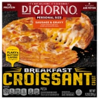 DiGiorno® Croissant Crust Sausage & Gravy Personal Size Frozen Breakfast Pizza Perspective: Main
