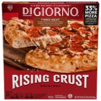 DiGiorno Frozen Pizza Rising Crust Three Meat Pizza Perspective: Main