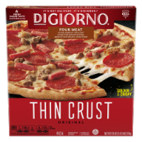 DiGiorno Frozen Pizza Four Meat Thin Crust Pizza Perspective: Main